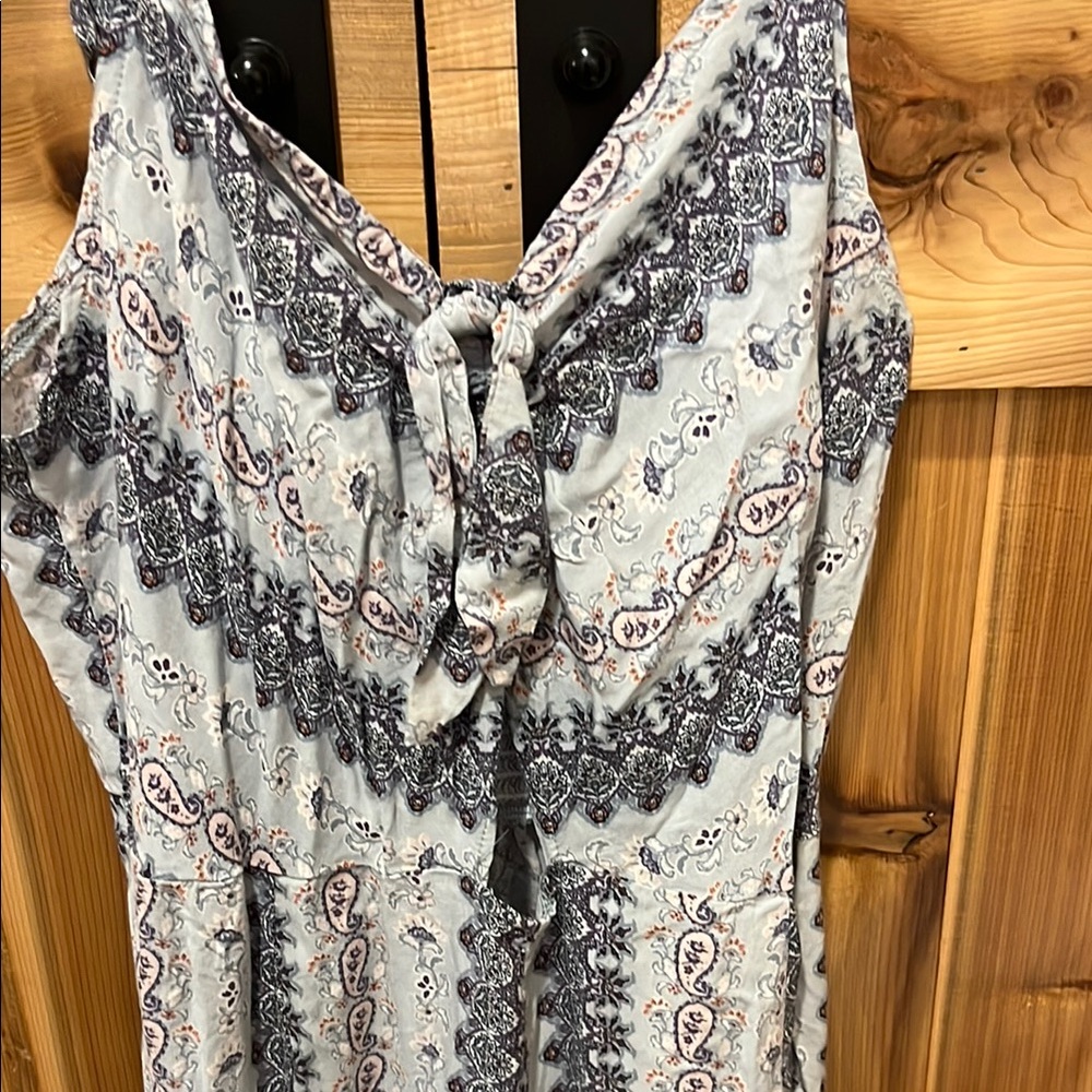 Nevena Rae Light Blue Paisley Patterned Jumpsuit - Picture 4 of 15